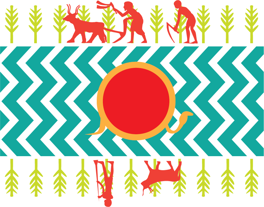 The first draft to my Ancient Egypt pillow design, originally meant to be placed over a white background.