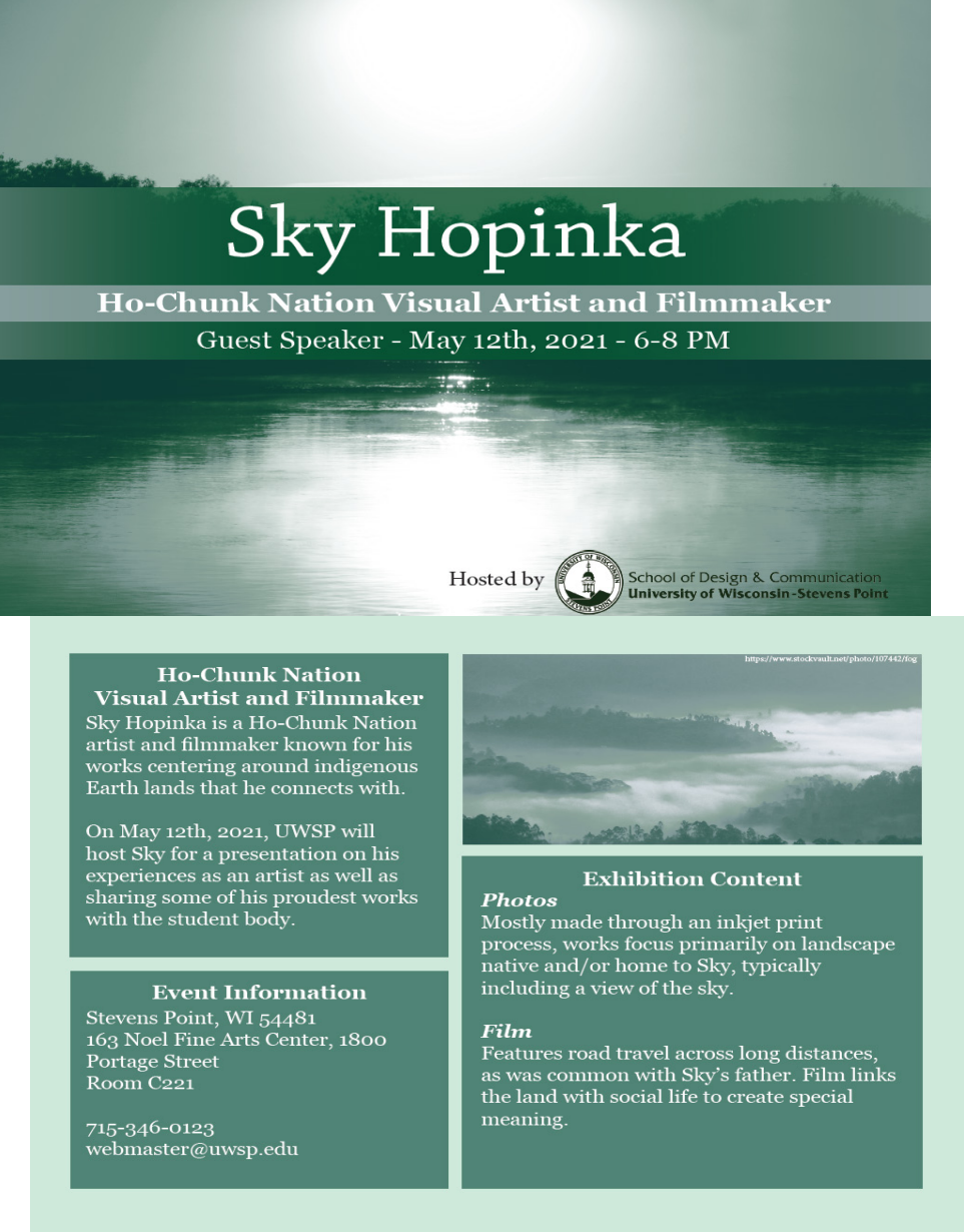 Poster design for a guest visit